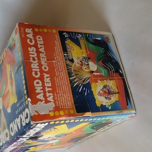 Vintage Grand Circus Action Toy Clown Car Battery Operated circa 1970 Apple Toys - Picture 11 of 15